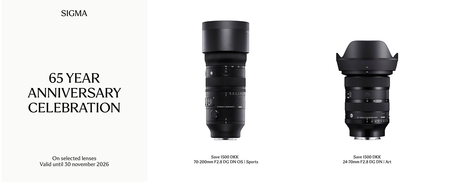 SIGMA65YEARS 1500 kr. i straks rabat