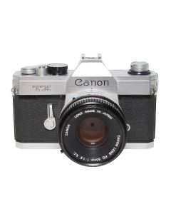 Brugt Canon FT QL med Canon FL 50mm f/1,8 set forfra