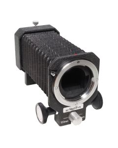 Brugt Minolta SR makro‑bælg - forfra
