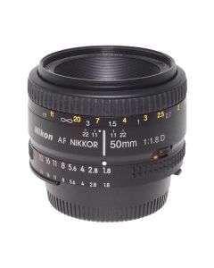 Brugt Nikon AF Nikkor 50mm f/1.8D set oppefra