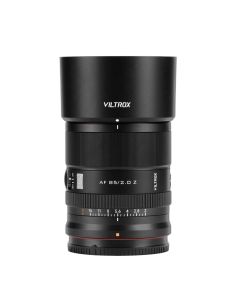 VILTROX AF 85mm F2.0 EVO Nikon Z Mount Fullframe stående med modlysblænde montere