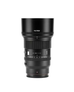 VILTROX AF 85mm F1.4 PRO Nikon Z Mount Fullframe stående med modlysblænde monteret