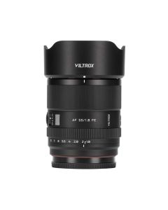 VILTROX AF55mm F1,8 EVO til Sony E-mount  med modlysblænde og dæksel