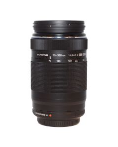 Brugt Olympus OM-System M.Zuiko 75-300mm f/4.8-6.7 II ED MSC set oppefra