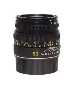 Leica Summicron-M 50mm f/2.0 set oppefra