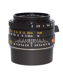 Leica Summicron-M 35mm f/2.0 ASPH oppefra