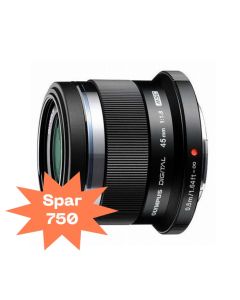 OLYMPUS M. ZUIKO DIGITAL 45MM F/1.8 SORT