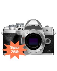 Olympus E-M10 Mark IV (4) Hus Sølv