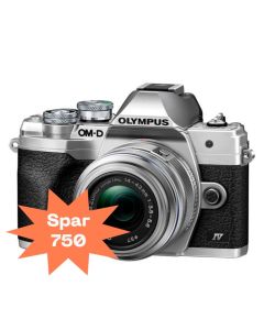 Olympus E-M10 Mark IV (4) m/14-42mm EZ Sølv