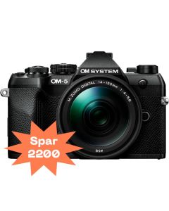 OM SYSTEM OM-5 Mark II m/14-150mm Sort