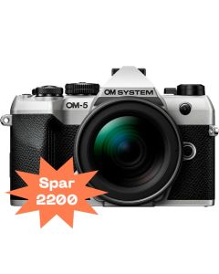 OM SYSTEM OM-5 Mark II m/12-45mm Pro sølv