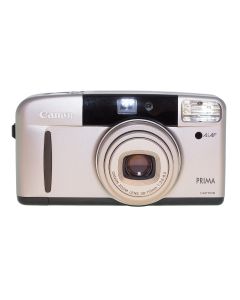 Canon Prima Super 115 Caption set forfra med objektivdækslet åbent