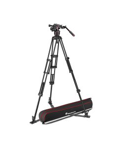 MANFROTTO Stativkit Video Nitrotech 608 + Alu Twin GS Gulvspreder