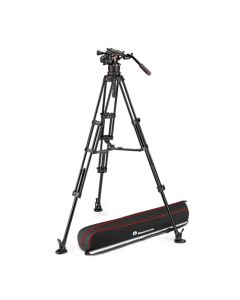 MANFROTTO Stativkit Video Nitrotech 612 + Alu Twin MS Midterspreder