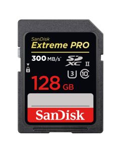 SANDISK SDXC Extreme Pro 128GB 300MB/s 260MB/s C10 UHS-II U3