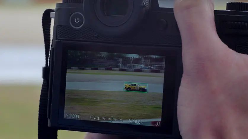 Leica SL3-p detaljebillede af skærm