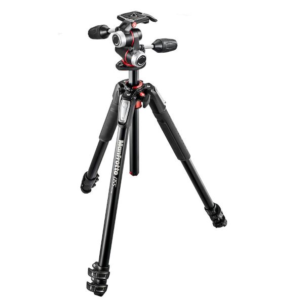 Billedeaf Manfrotto 055xpro3 stativ med 3vejs hoved - sort